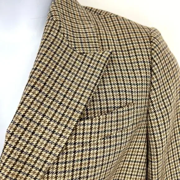 Brooks Brothers "346" Womens Houndstooth Wool Blazer Size 12 - Picture 2 of 10